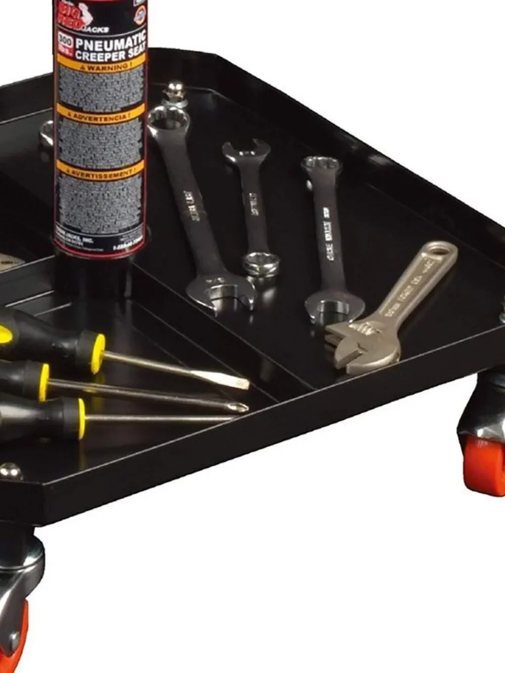 TR6350 Rolling Pneumatic Creeper Garage/Shop Seat: Padded Adjustable Mechanic St - Picture 4 of 7